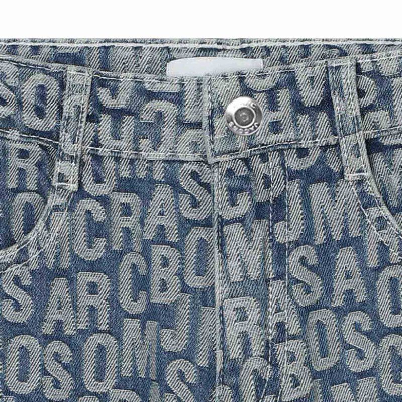 MARC JACOBS Jumbled Logo Denim Bermuda Shorts 4 - 6Y image number 2
